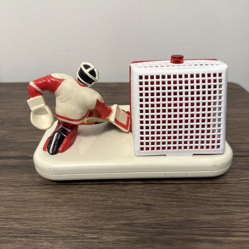 Reloj despertador digital retro NHL Red Wings Goalie de la década de 1990 con botón de voz FUNCIONA - Imagen 3 de 5
