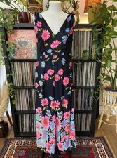 Vintage 1970s Homemade Floral Maxi Dress