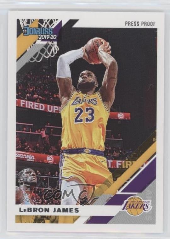 2019-20 Panini Donruss Press Proof Silver 338/349 LeBron James #94 hs9