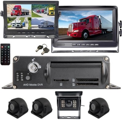 Black Box 1080p Dash Cam, 4 Camera MDVR System, For Fleets/Truckers