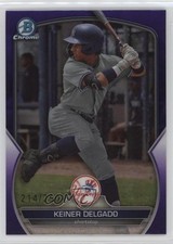2023 Bowman Draft Chrome Purple Refractor 214/250 Keiner Delgado #BDC-119 0w3