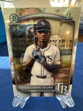 2025 Bowman Chrome Mega Box Warel Solano 1st Laser Refractor #BCP-225 TB Rays