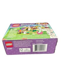 LEGO Sealed 41087 White Bunny Rabbit w/2 Babies Friends Easter Pet Animal Hutch