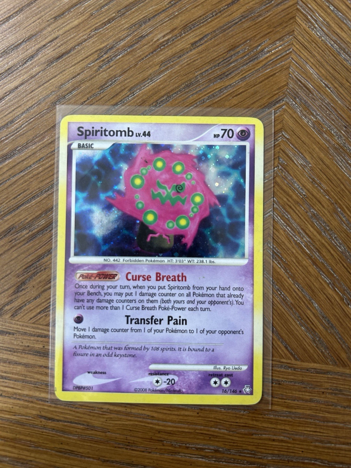 Spiritomb 16/146 Holo Pokemon Card