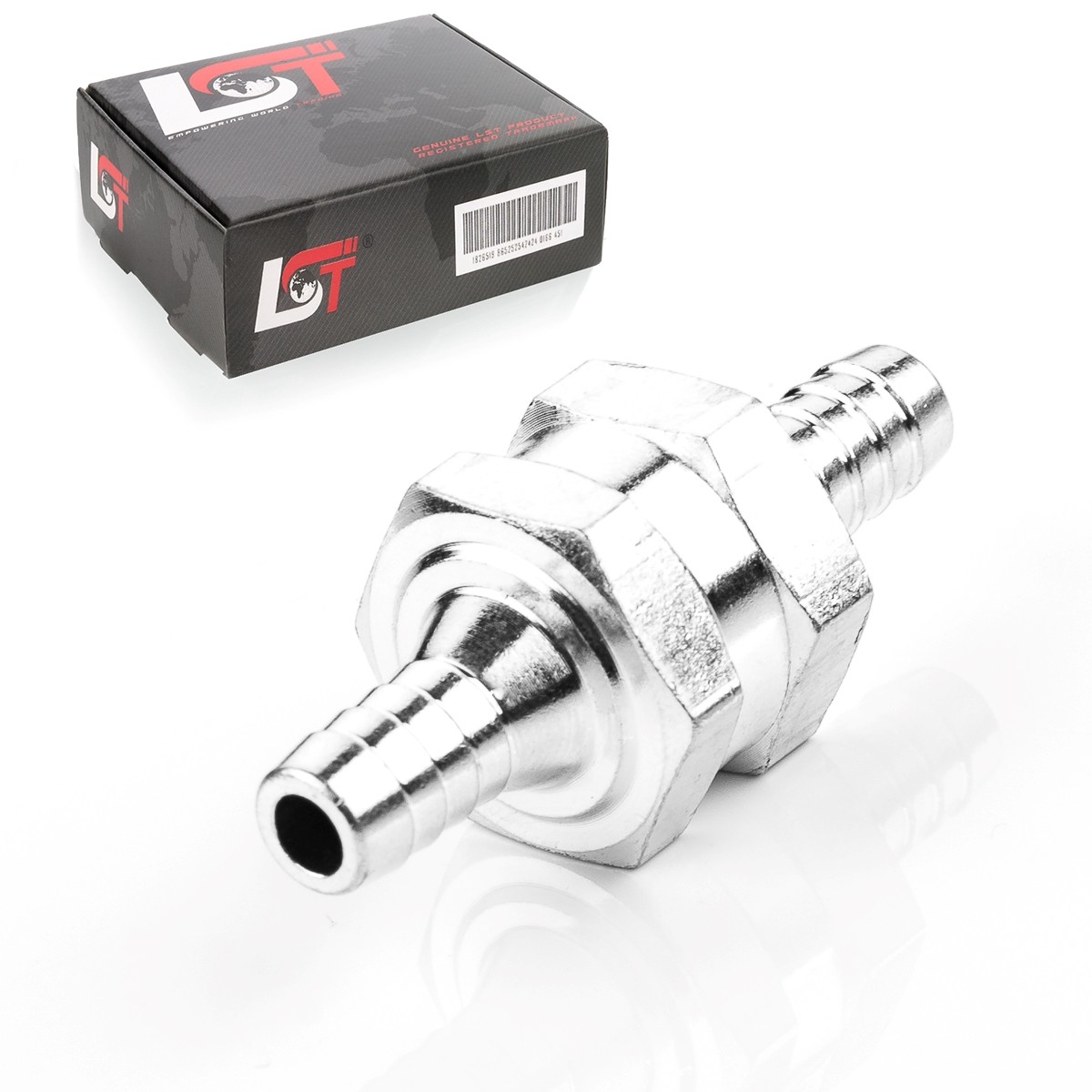 Hand pump transfer pump hexagon straight Ø 8mm valve aluminum for DACIA
