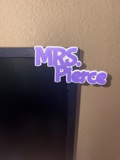 Custom 3D Printed Name Sign Personalized Bubble Letter Plaque Made to Order