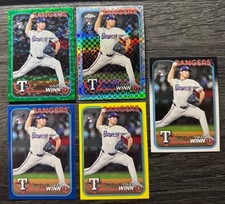Cole Winn 2024 Topps Update Rookie Green /499, X Fractor, Blue, Yellow & Base 