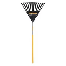 True Temper 2914912Gr 25-3/4 In Polypropylene Clog Free Leaf Rake, 11 Tines, 48