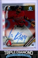 2019 Bowman Chrome 1st Geraldo Perdomo Prospect Autograph Auto D'Backs E318