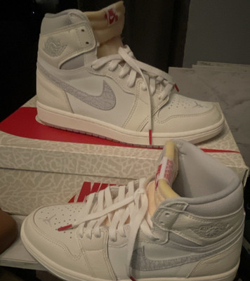 Nike Air Jordan 1 Retro High OG White/Gray ''White Perforated'' 555088-100