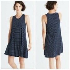 Madewell Highpoint Tank Dress Chevron Stripe