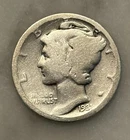 1931-D Mercury Dime - G - Good - 90% Silver
