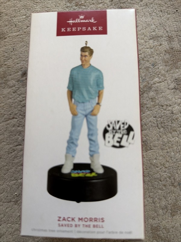 HALLMARK Keepsake 2022 ZACK MORRIS Christmas Ornament SAVED BY THE BELL Sound