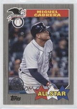 2022 Series 2 1987 Topps All-Star Baseball Black 193/299 Miguel Cabrera 04br