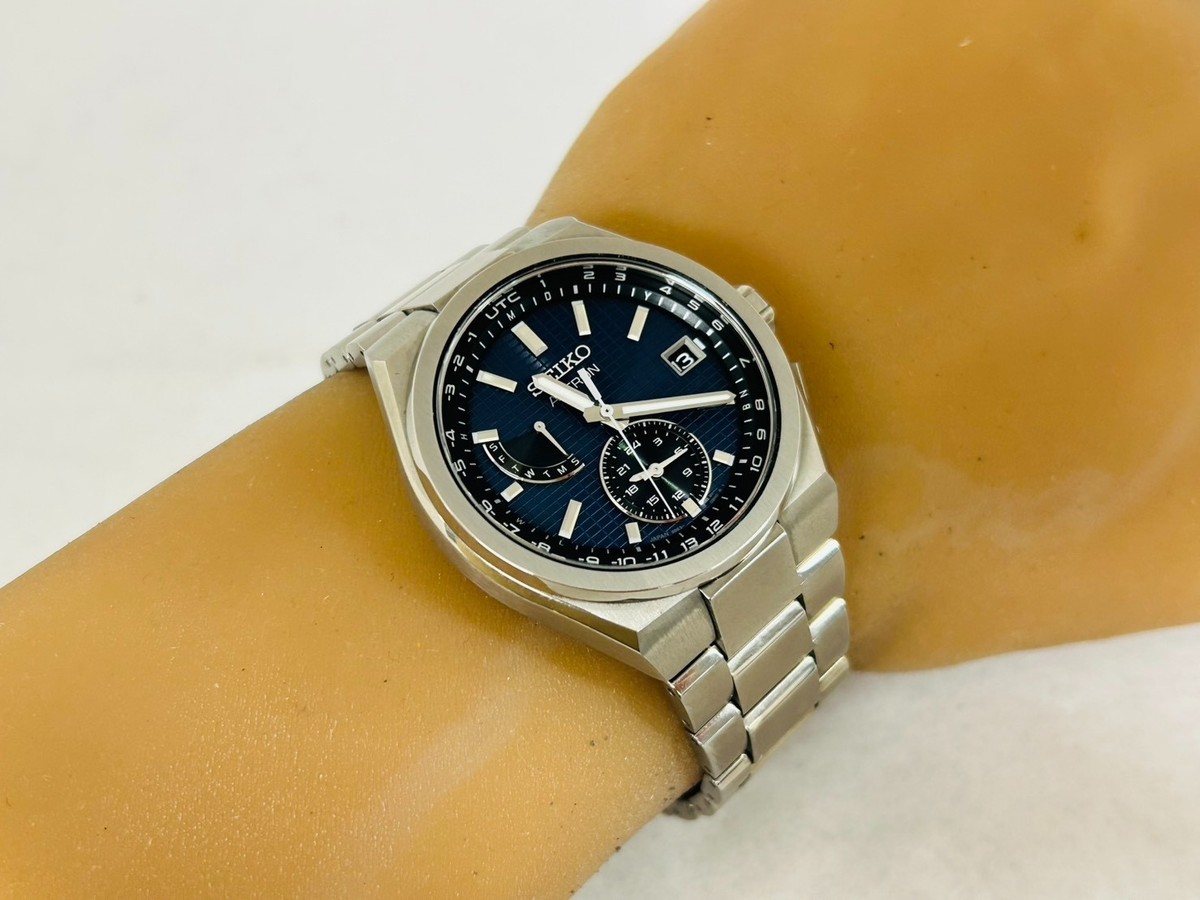 Seiko Astron 8B63-0BH0 SBXY065 Navy 41mm Quartz Mens Watch