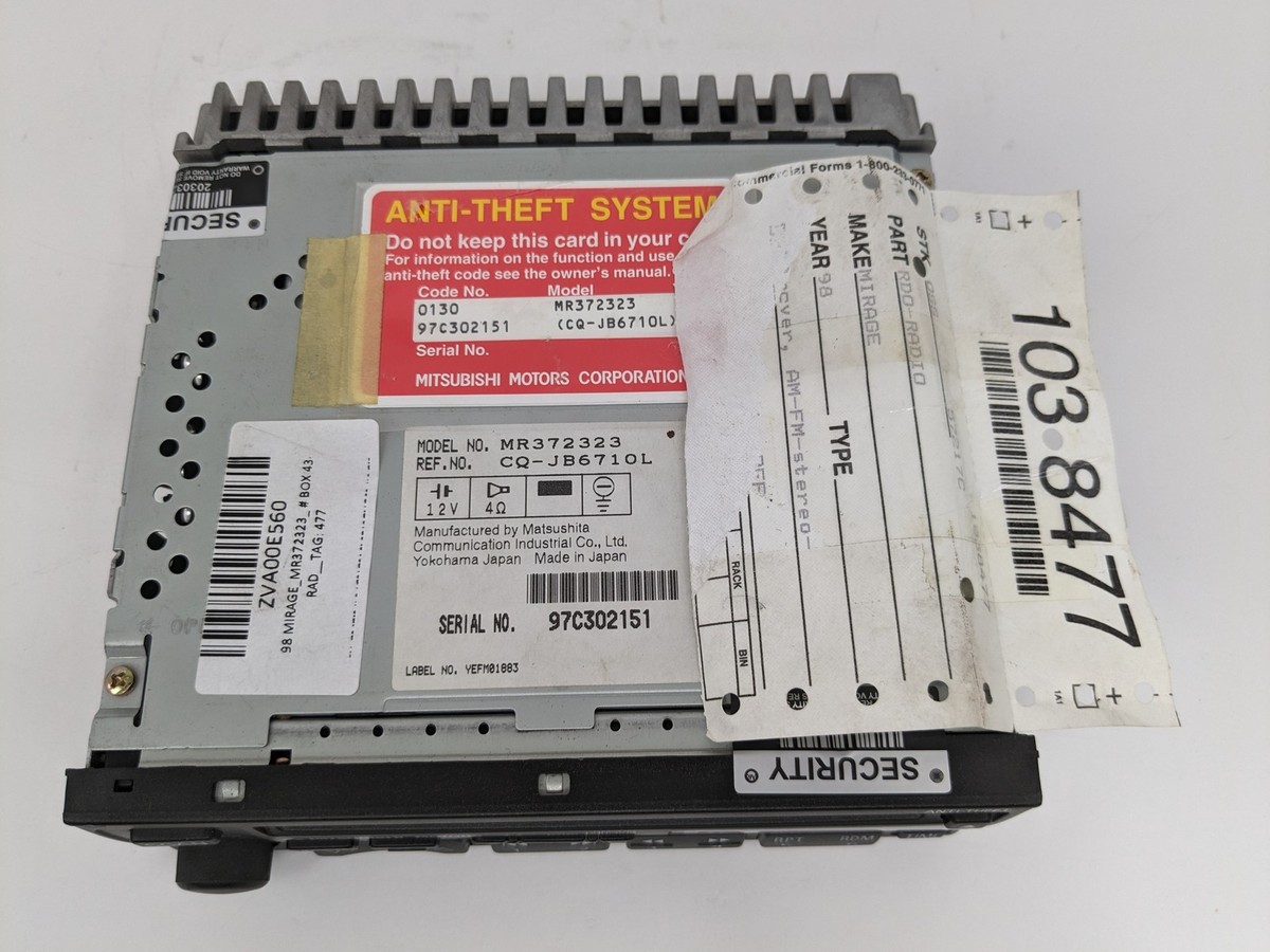 1995-1999 Mitsubishi Mirage Eclipse Talon Radio Stereo CD Player