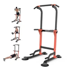 Pull Up Dip Station For Home Gym Strength Training Fitness Workout Station 