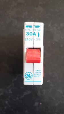 GE Mini-Trip SMT30 30A Typ 2 M3 Leitungsschutzschalter 240V - gebraucht ungetestet