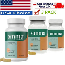 3 Pack Emma Gut Health Supplement 180 Capsule...