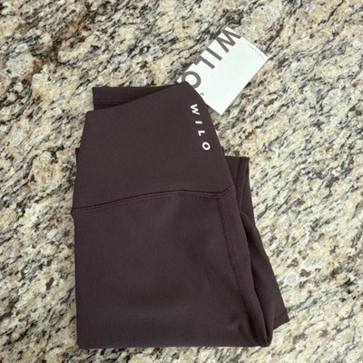 Wilo the Label Women's Ribbed Leggings XS Chocolate Brown