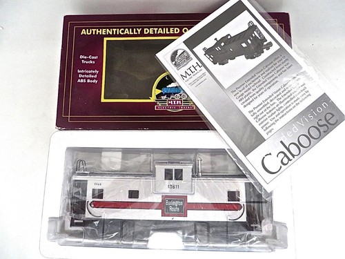 Caboose de visión extendida Burlington calibre O MTH 20-91699 #13611 nuevo | Condition: New