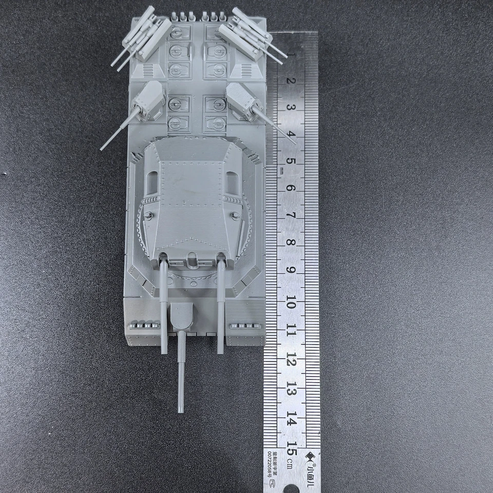 1/300 WW II Germany Krupp P1000 Super Heavy Tank Unpainted Kit Model 3D Printed - Image 2 of 4