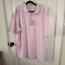 Peter Millar Men's Jubilee Performance Jersey Polo XXL Summer Comfort Pink
