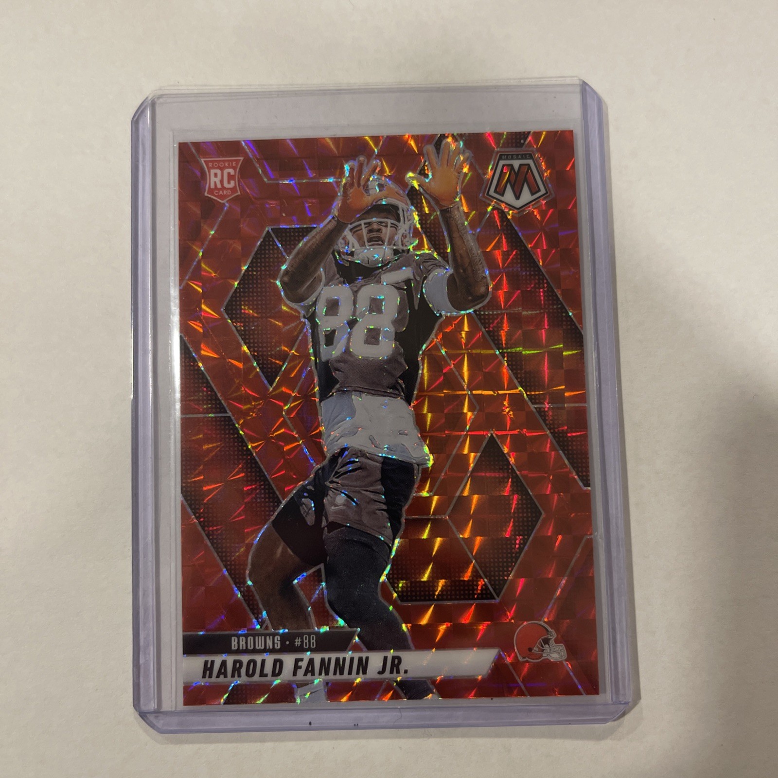 2025 Panini Mosaic 384 Harold Fannin Jr Red Mosaic RC