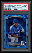 Jac Caglianone 2025 Bowman Chrome Sapphire Prospects Image Variation #154 PSA 10