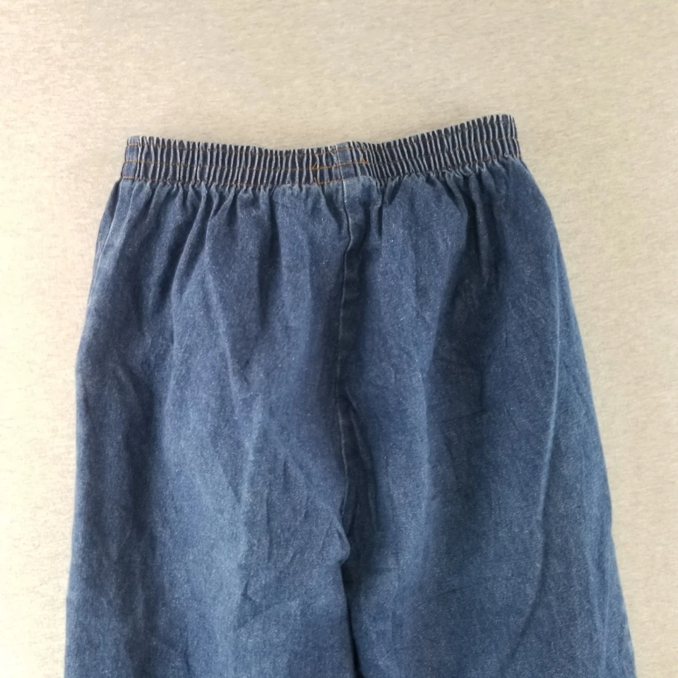 Pantalones de mezclilla Cabin Creek para mujer talla 8 cintura elástica lavado oscuro Normcore lindos cómodos Foto 4 de 4
