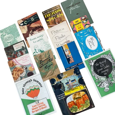 Lot 15 Recipe Booklets Cookbooks Vintage Collection 1930s-60’s Herbs Canning GUC - Image 1 of 4