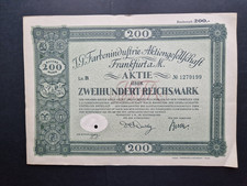 I. G.  Farbenindustrie AG  200 RM 1925 Frankfurt am Main #1279199