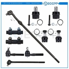 For 1987-1996 Ford F-150 RWD 10PC Front Ball Joints Tie Rods Adjustings Steering