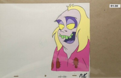 Beetlejuice Original Production Drawing And Cel 51-30 Used Cond.