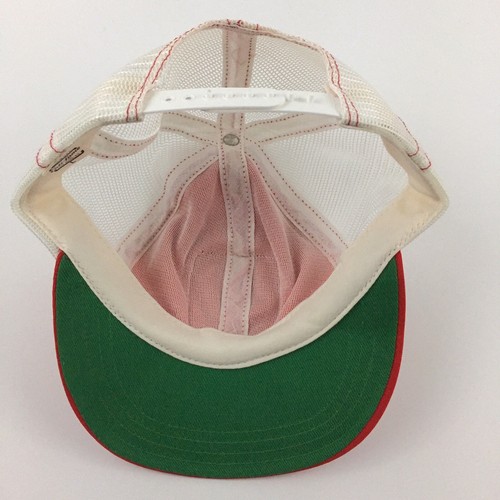 Flawed Vtg 80s Hang Two Patch Hat 2-Tone Logo Mesh Snapback Trucker Baseball Cap - Picture 7 of 12