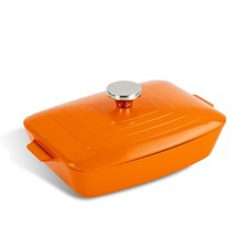 Scoville Expert Neverstick+ 26cm Shallow Casserole Dish, Aluminium, Orange, NEW