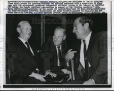 1967 Press Photo Dorrance Roderick, Harry Horvitz and Sen. A.S. Mike Minroney