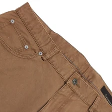 Maker & Company NWT Cotton Blend Tailored Cut 5 Pocket Jeans Size 38 x 34 Brown