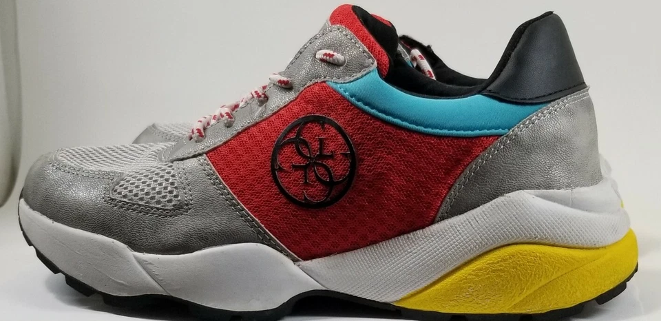 Tênis de couro multicolorido e estanho adivinhe - Imagem 2 de 4