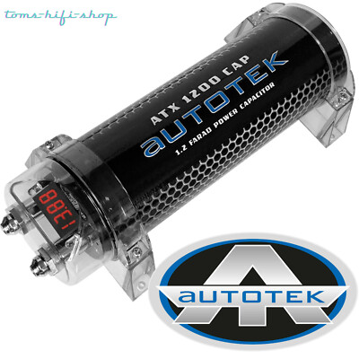 AUTOTEK 1,2 Farad KFZ Powercap PKW Kondensator Auto Elko 1,2F ATX-1200 CAP