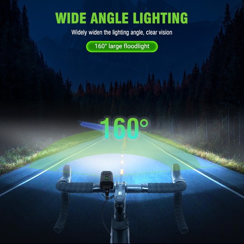 Powerful LED USB Headlights Ultra Bright Bike Headlights Money Headlights Set UK - Picture 12 of 17