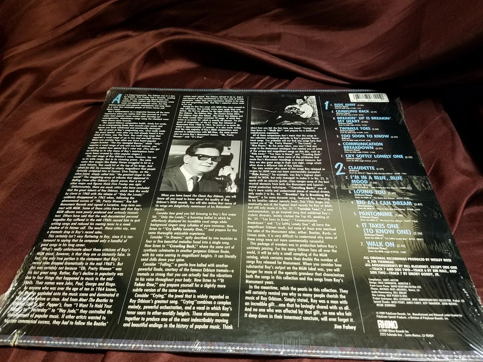 ROY ORBISON Classic 1965-68 Rhino vinyl LP! New and sealed, ships fast. - Image 2 of 4