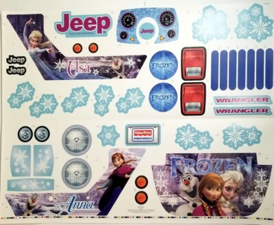 power wheels decal frozen cld96-0310 elisa sticket set kids toy