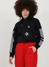 Adidas Originals Women's Lockup Half Zip Sweatshirt 