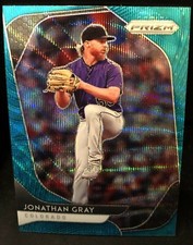 Jonathan Gray(Colorado Rockies)2020 Panini Prizm Teal Wave Baseball Card