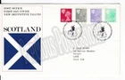 GB ROYAL MAIL FDC FIRST DAY COVER 1982 SCOTLAND MACHIN DEFINITIVES BUREAU PMK