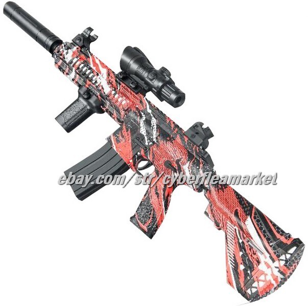 RED M416 & Scorpion Gel Blasters🔥🔥 LARGE SIZE RAPID FIRE! DRUM