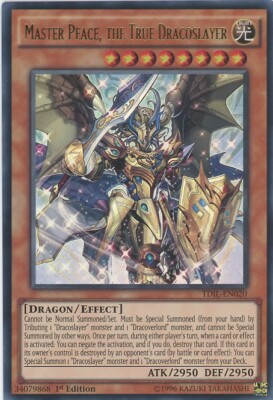 Yugioh Meisterfrieden, Der wahre Dracoslayer TDIL-DE020 Ultra Rare 1. Auflage NM