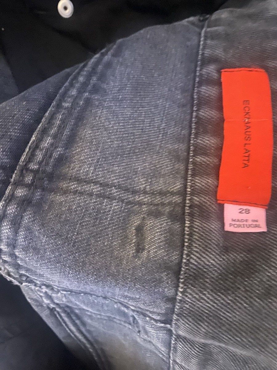 Eckhaus Latta El Jean Black Shredded Jeans sz 28 | eBay Eckhaus Latta El Jean Black Shredded Jeans sz 28 | eBay