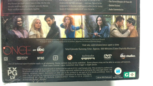 Once Upon A Time DVD The Complete Fifth Season 5 PG Region 1 New & Sealed - Picture 3 of 5